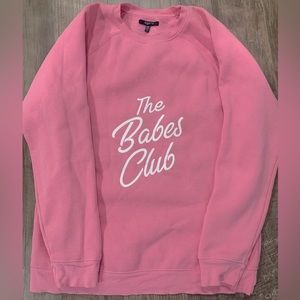 Small-Medium (*Oversized* Fits Large) Brunette The Label Babes Club Crewneck